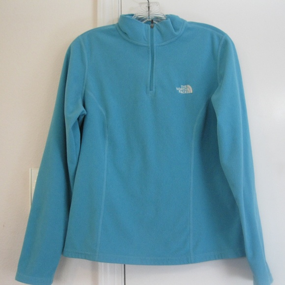 The North Face Tops - North Face 1/4 Zip Fleece - TKA 100 - Turquoise -M